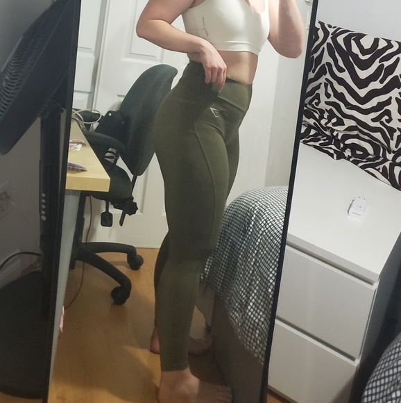 Khaki Training Leggings - Picture 4 of 6